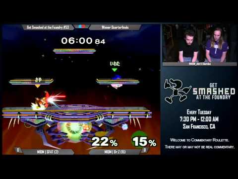 Get Smashed at the Foundry #52 - Winner Quarters: MIOM|SFAT (Fox) vs MIOM|Dr. Z (Puff)