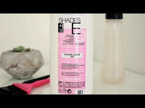 How To Do A Clear Gloss At Home // Shiny Hair Tutorial // Redken Shades EQ  // Daniella Benita