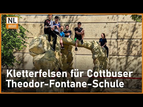 Cottbus | Kletterfelsen an Fontane-Schule eingeweiht, welche baulichen Maßnahmen geplant sind