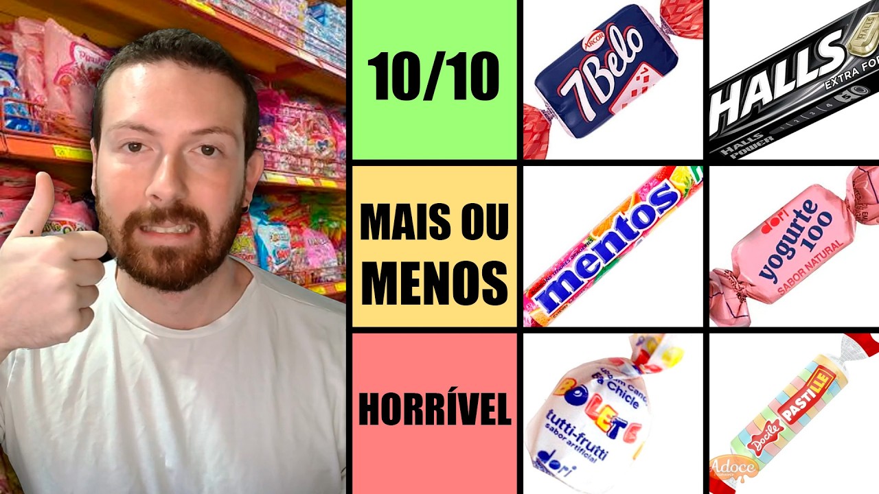Provando TODAS as BALAS BRASILEIRAS