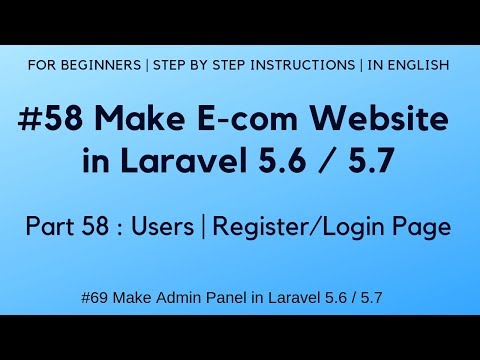 7 Make Admin Panel in Laravel 5 6 | Display Error Message on Login Failure | Logout Process