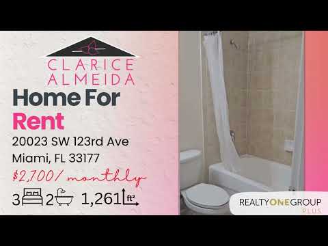 For Rent! 20023 SW 123rd Ave Miami, FL 33177