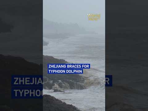 China's Zhejiang braces for Typhoon Dolphin #worldnow