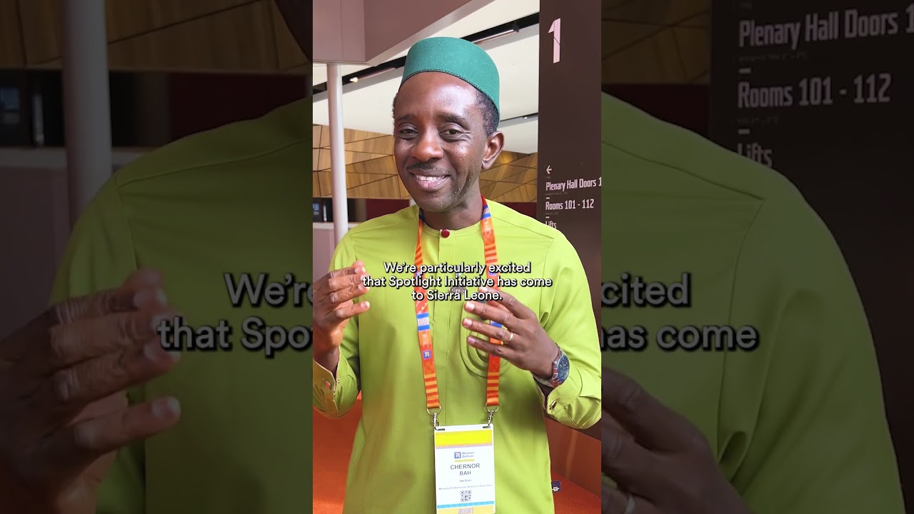 Minister Chernor Bah on Ending Gender-Based Violence in Sierra Leone | Spotlight Initiative #WithHer