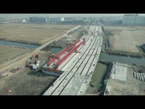 Eastern Extension Road construction progress Tesla gigafactory