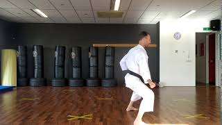 Bassai-dai, detail met scheppende beweging