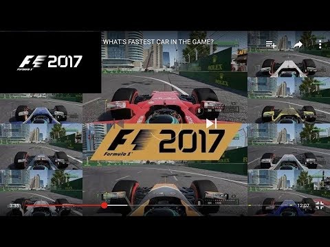 F1 2017 Top Speed Test - FASTEST CAR IN THE GAME? (Kmph)