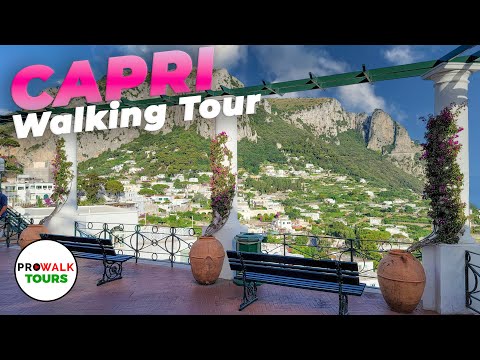 Capri, Italy Walking Tour - 4K - with Captions