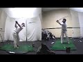 Indoor work with irons at Golftec