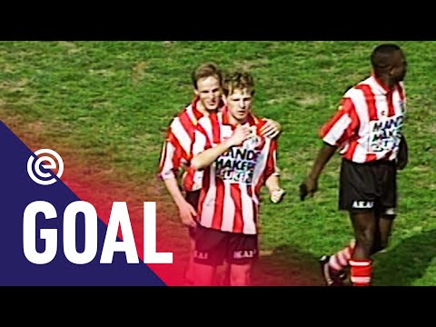 ALFONS GROENDIJK MET EEN VERWOESTENDE VRIJE TRAP | Sparta Rotterdam - PSV (28-04-1996) | Goal
