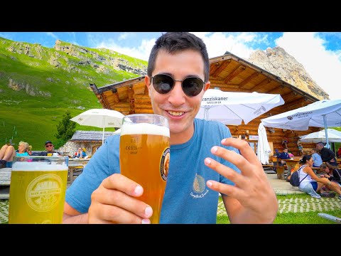 Eating SOUTH TYROLEAN FOOD in Italian Dolomites 🇮🇹 (IS THIS EVEN ITALY?!)