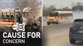 Smoke and fire: 2 scary HISD bus incidents in 2 da