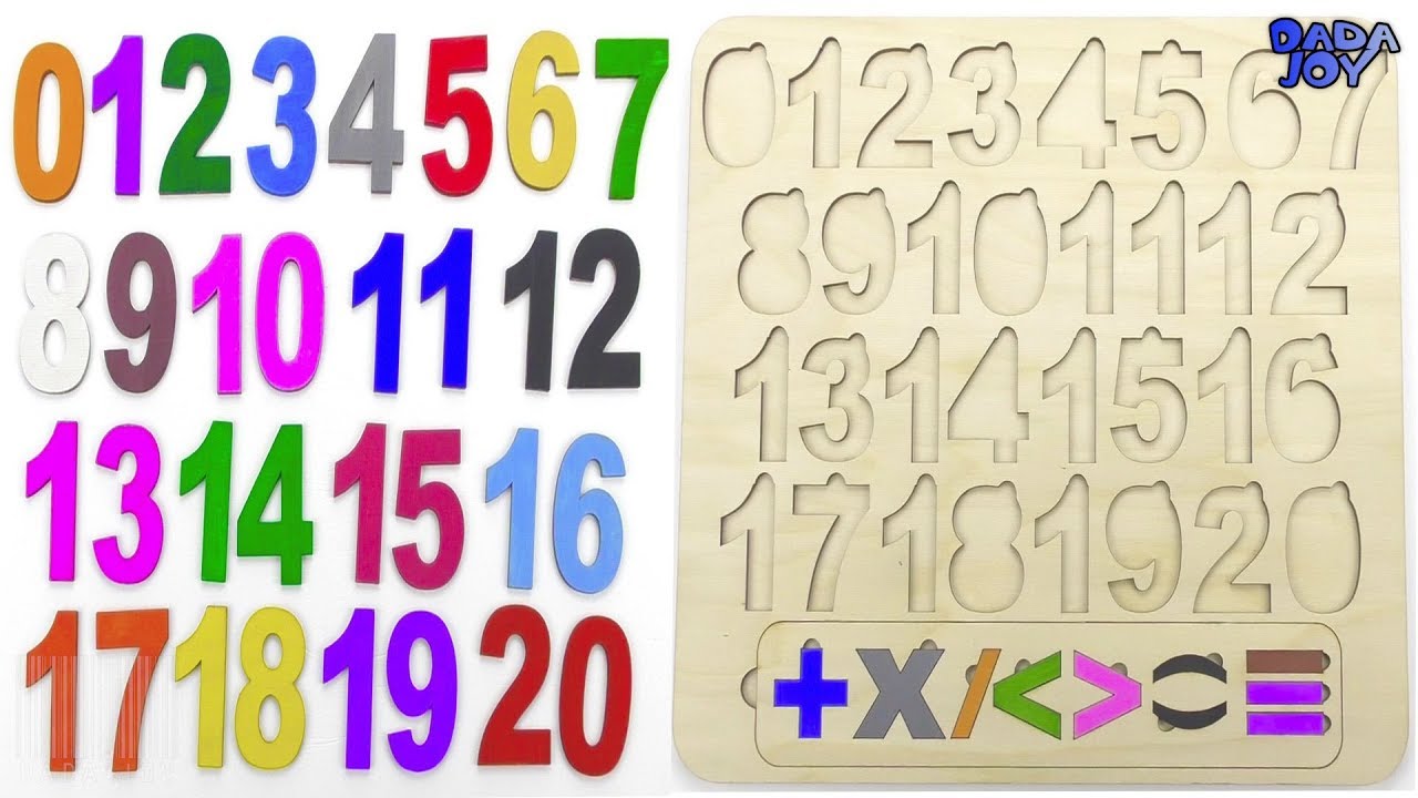 Rompecabezas de NÚMEROS|Aprende Numeros de 0 a 20 con Galletas| Contando Números 0 a 20 Para Niños