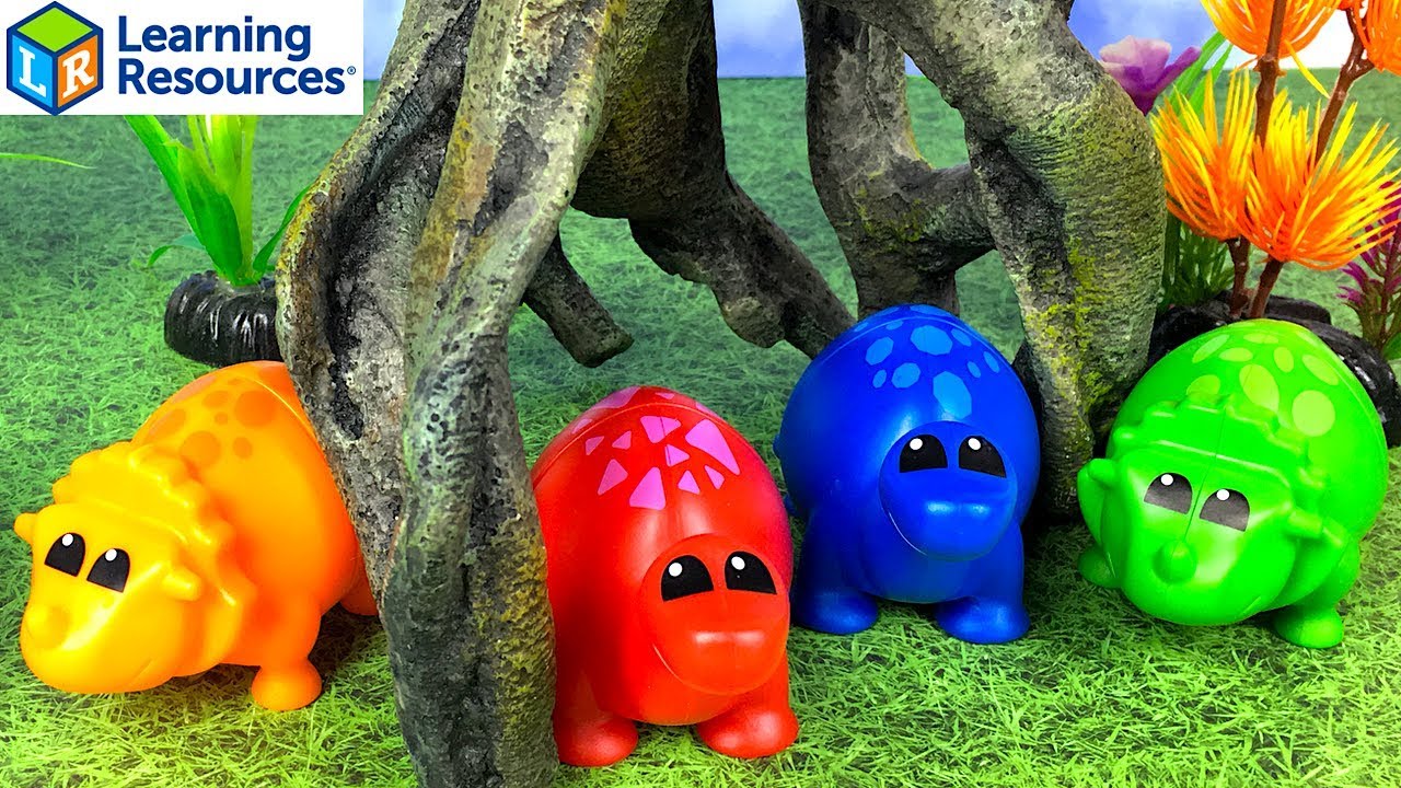 UNBOXING LEARNING RESOURCES SNAP-N-LEARN MATCHING DINOS