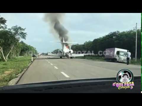 Suspected Drug Plane Found Set On Fire On Mexican Highway