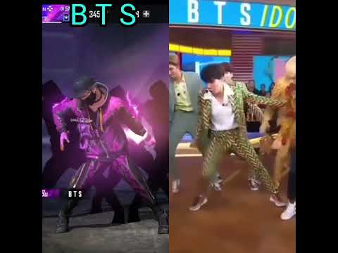 WHICH ONE IS BEST? [free fire BTS] or [ REAL BTS ].#shorts