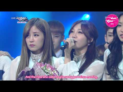 [SoshiAPinkSubs][141212] KBS2 Music Bank Waiting Room & Winning Speech - A Pink