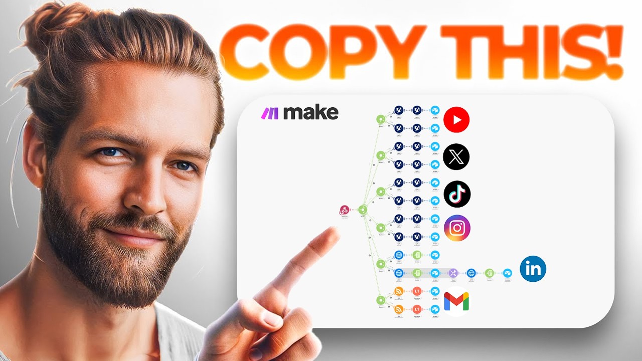 This Social Media AI Automation Scrapes 1000 Viral Ideas Daily! (100% Automated!)