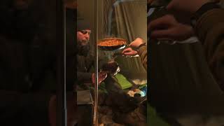 Cozy Winter Camping in Snow - hot tent