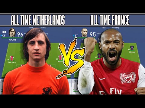 NETHERLAND'S ALL TIME XI VS FRANCE'S ALL TIME XI - FIFA 19 EXPERIMENT