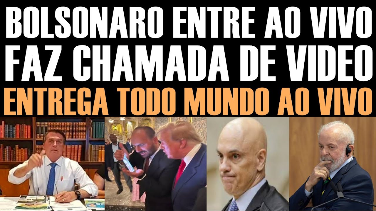 URGENTE-BOLSONARO ENTRA AO VIVO EM LIVE E ENTREGA TODO MUNDO
