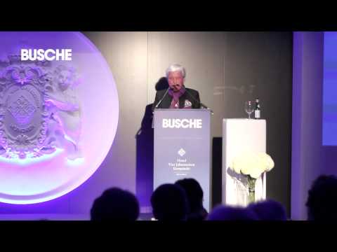 16. BUSCHE GALA - Laudatio von Gerd Käfer auf Eugen Block
