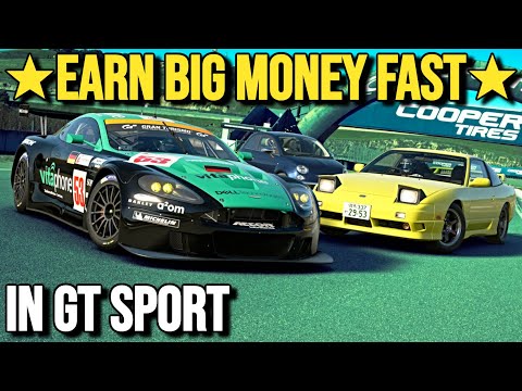 How To Earn BIG MONEY FAST On GT SPORT!! (1.24 Update)