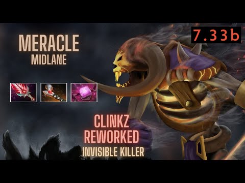 Meracle plays Clinkz Midlane in 7.33b | Clinkz reworked | Dota 2 Pro Replay 2023