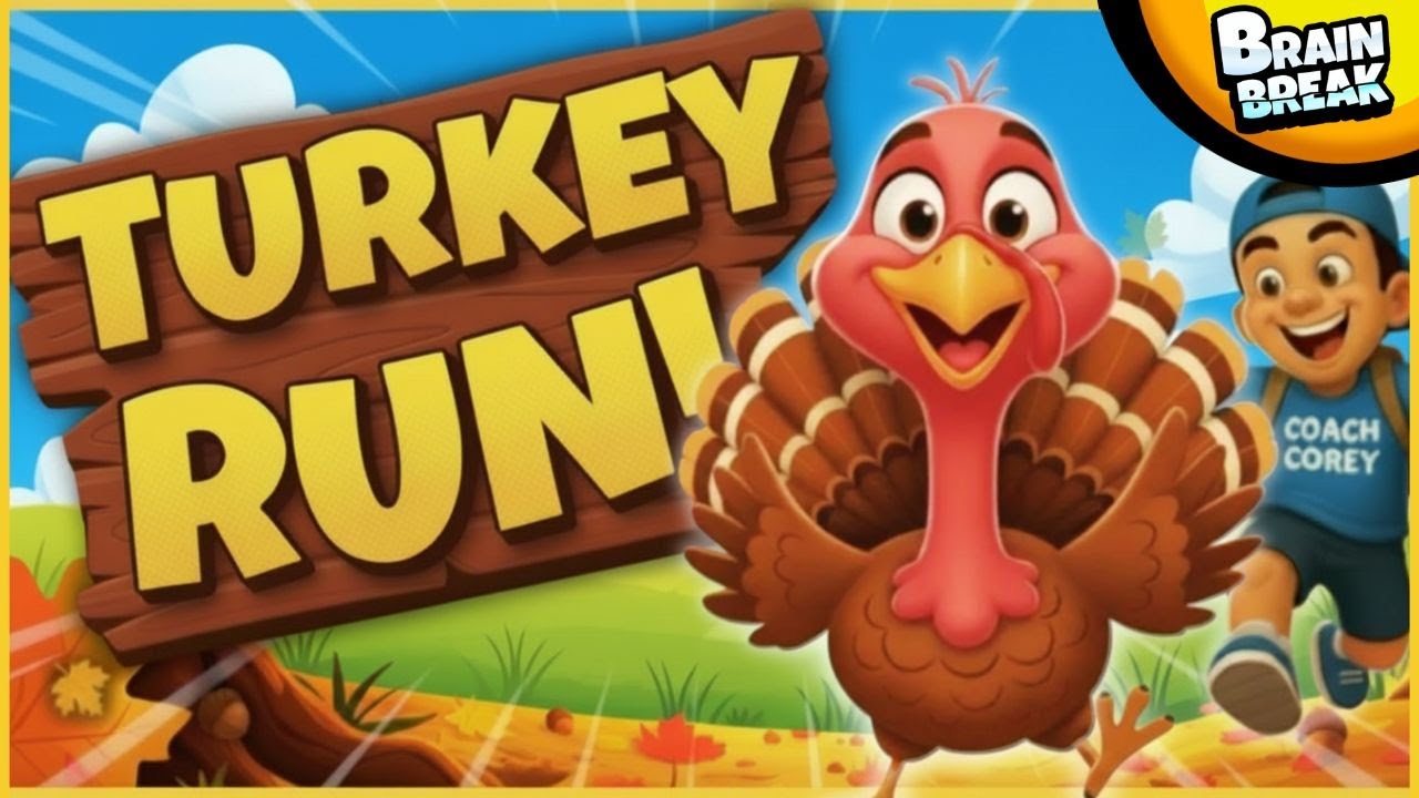 🍂 The Turkey Run! 🍂 Brain Break 🍂 Fall Brain Breaks for Kids 🍂 Danny Go Inspired