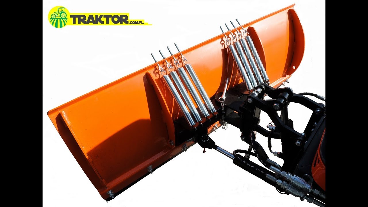 Pług do śniegu HYDRAULICZNY SB1300 140cm z ciągnikiem Kubota GT3 TRAKTOR.COM.PL