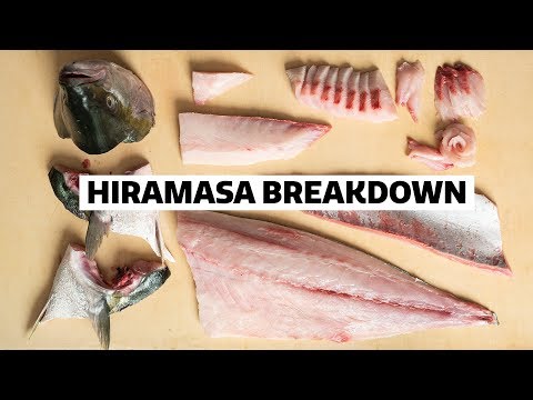 How to fillet a YELLOWTAIL for SUSHI