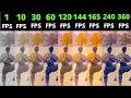 Fortnite 1fps Vs 10fps Vs 30fps Vs 60fps Vs 120fps Vs 144fps Vs 165fps Vs 240fps Vs 360fps