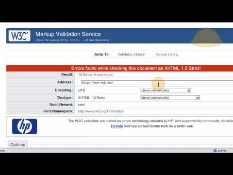 Html Markup Validation Check For Errors