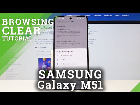 Clear Browsing Data on SAMSUNG Galaxy M51 - Remove All Browsing Details