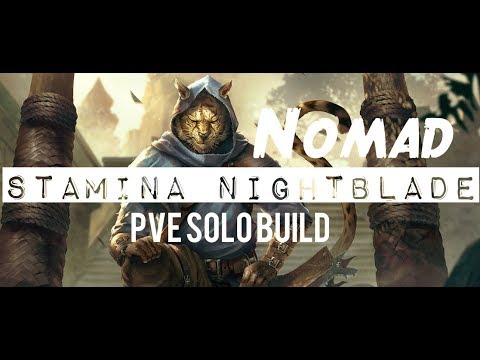 Stamina Nightblade Solo PVE Build: NOMAD - Solo Dungeon & Boss Build. The Elder Scrolls Online (ESO)