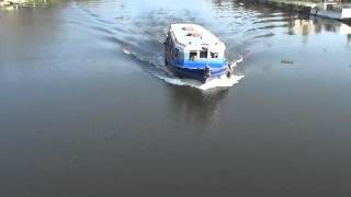 preview picture of video 'Vytilla Kakkanad  Ferry - Passing  Under Kanniyampuzha Rail Overbridge'