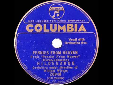 1936 Hildegarde - Pennies From Heaven