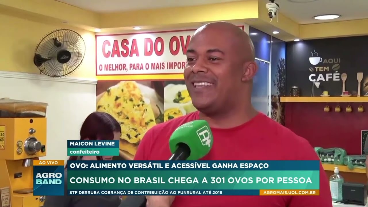 Consumo de ovos no Brasil chega a 301 por pessoa