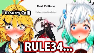Doki & Mint's reaction when Calli comes up on Rule34dle...