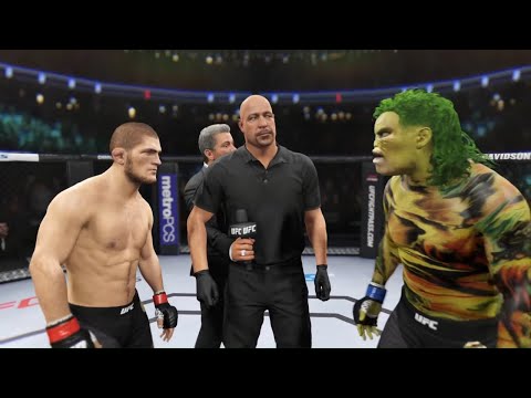 Khabib vs. Creepy Swampman - EA Sports UFC 2 - Champions Fight ☝️🦅