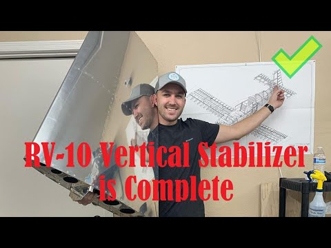 RV-10 Vertical Stabilizer Final Rivets and Assembly