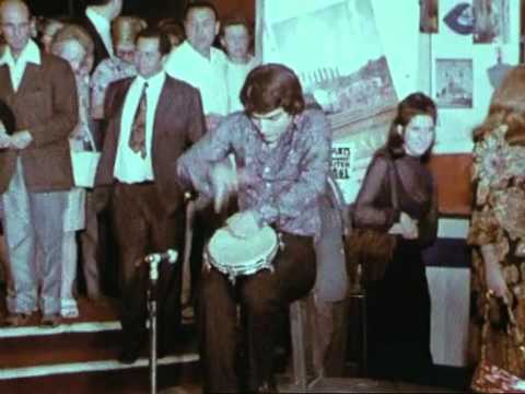 Boaz Sharabi - playing the drums, live in France, 1969