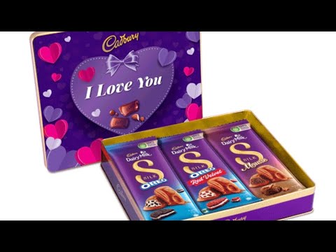 Cadbury "I Love you" Tin gift box Unboxing video | Dairy Milk Chocolate