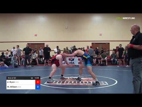 2018 Marine Corps US Open/UWW Junior Freestyle 86 Rnd Of 64 - Dillon Ryan (CMWC) Vs. Myles Wilson