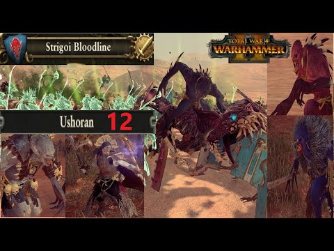 Skarsnik gets caught in an Undead sandwich! Ushoran 12 Live Stream- Total War Warhammer 2
