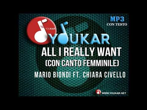 karaoke Mario Biondi ft  Chiara Civello  All I Really Want (Vox Femm.)
