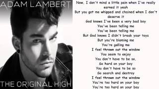 Adam Lambert Shame Lyrics
