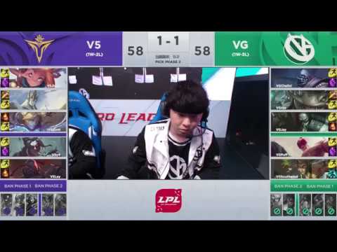 VG vs V5 Vici Gaming vs Victory Five | Week 5 Day 3 | Game 3 Highlights | LPL Spring 2019