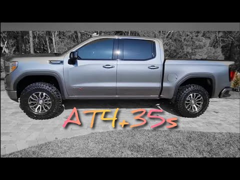 2021 GMC Sierra AT4 Leveling Kit 35s