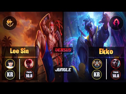 Canyon LEE SIN (Jungle) [Conqueror] VS EKKO - Challenger KR Patch 10.8